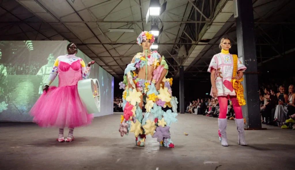 Models on the Student Runway at Melbourne Fashion Week 2025
