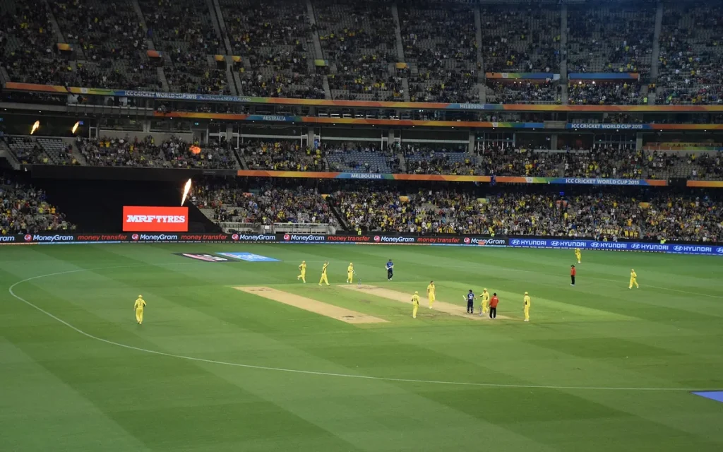 Cricket match at the MCG during the 2015 Cricket World Cup
