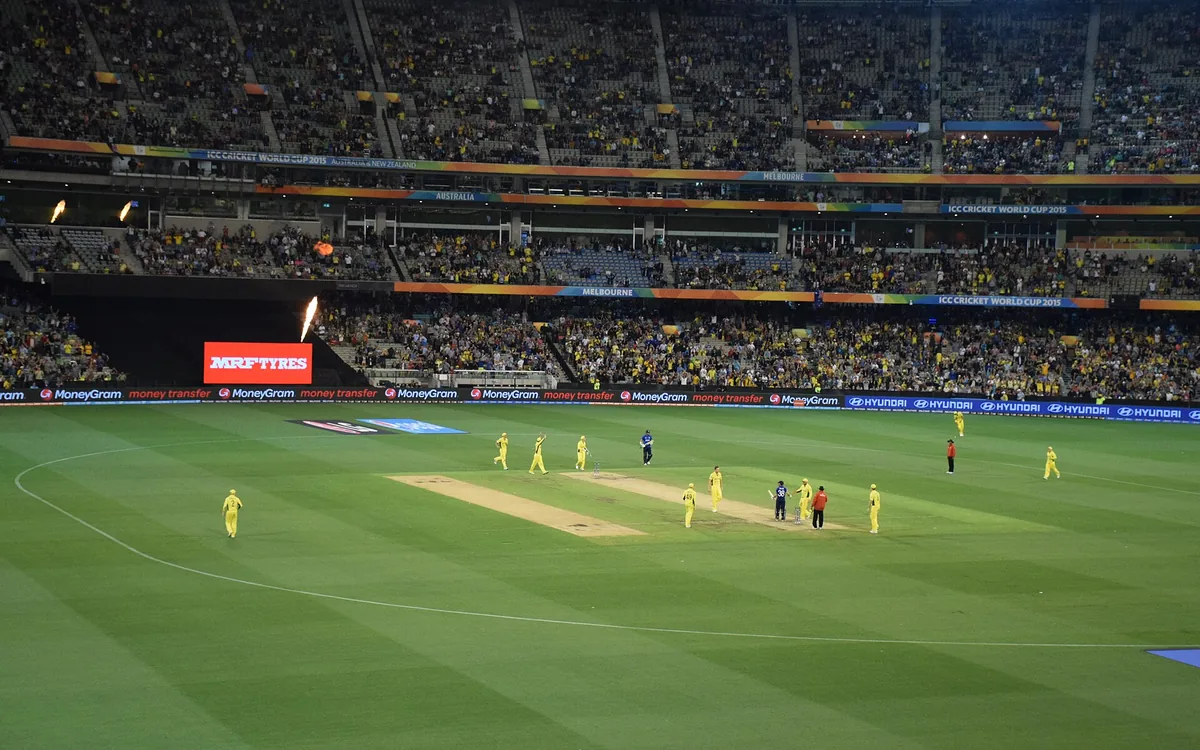 Cricket match at the MCG during the 2015 Cricket World Cup